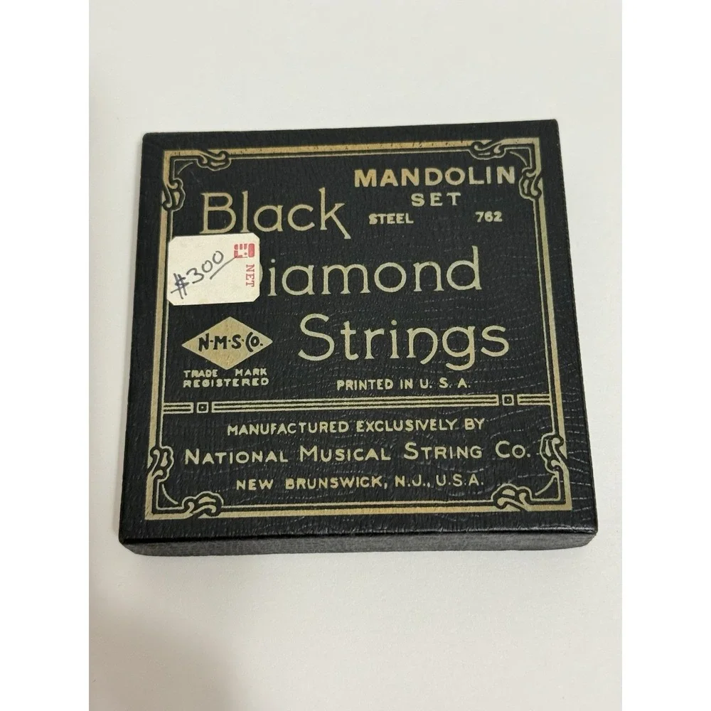 Vintage NOS - Black Diamond Mandolin Strings #762 Silver Plated Copper/Steel